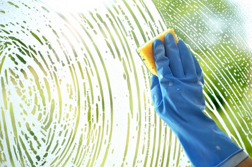 Carpet cleaning service terms shown during a scheduled visit